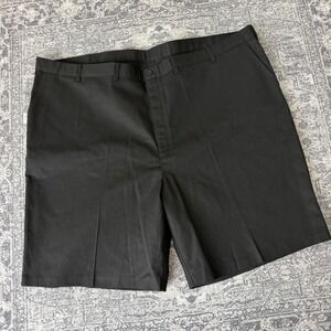Edwards Mens size 52 Black Chino Flat Front Shorts NWT